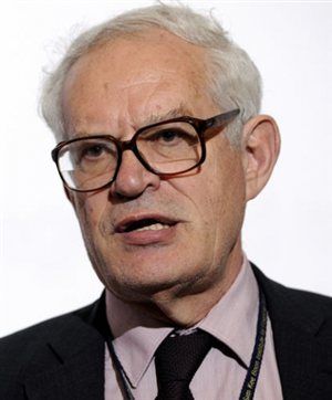 Illustration of economist Charles Goodhart